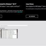 Sitio web de soporte de controladores AMD