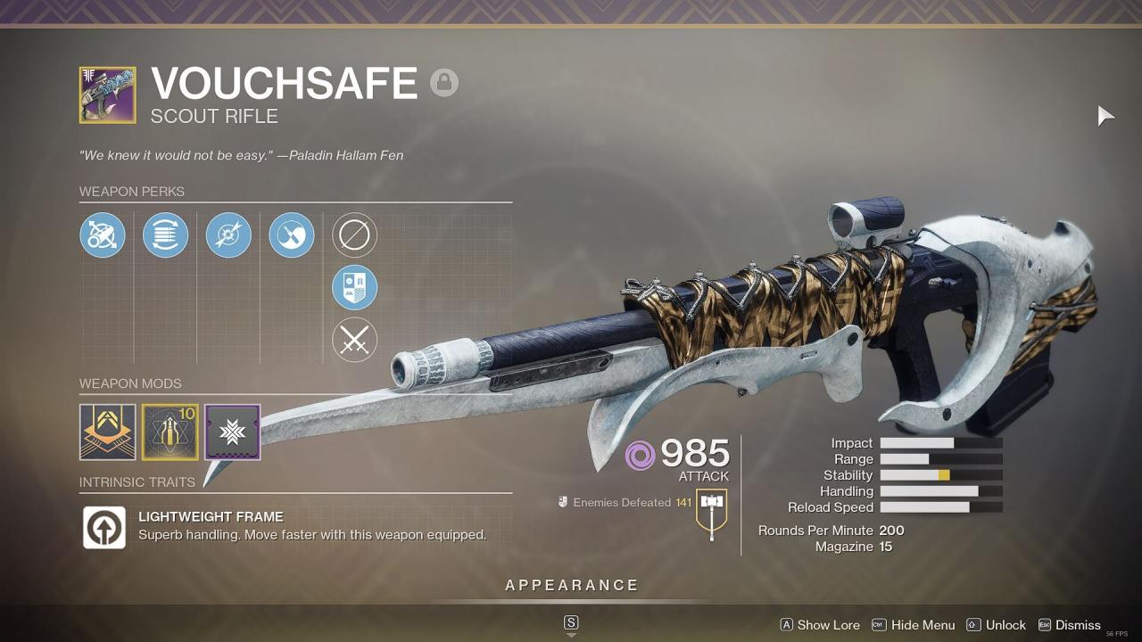Mejor Rifle Scout Destiny 2