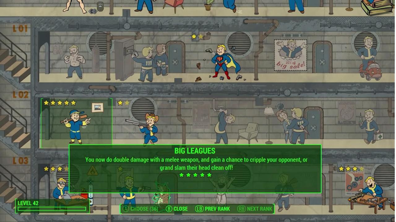 Las mejores ventajas de Fallout 4