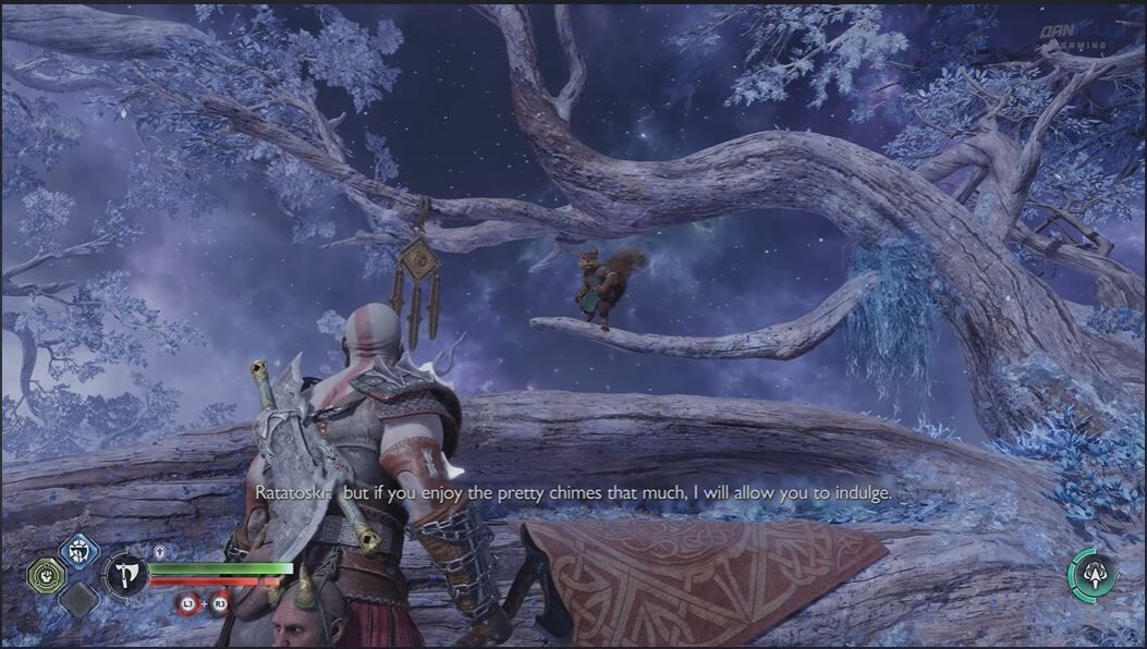 Ardilla amarga God of War Ragnarok