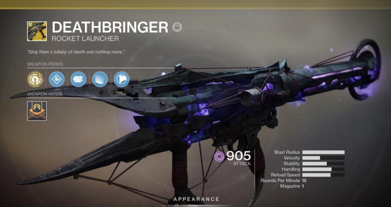 Mejor lanzacohetes Destiny 2