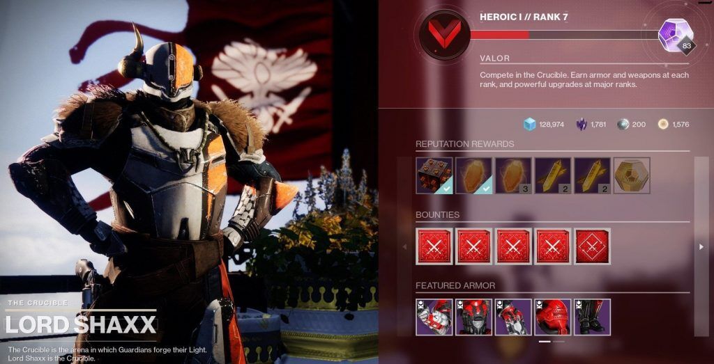 Mejora los módulos como recompensa de Lord Shaxx.