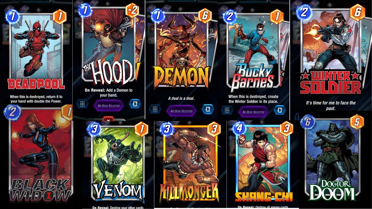 Marvel Snap - Pool 3 de cartas y algunos ejemplos de estas organizadas por  utilidad y efectos - Marvel Snap - 3DJuegos