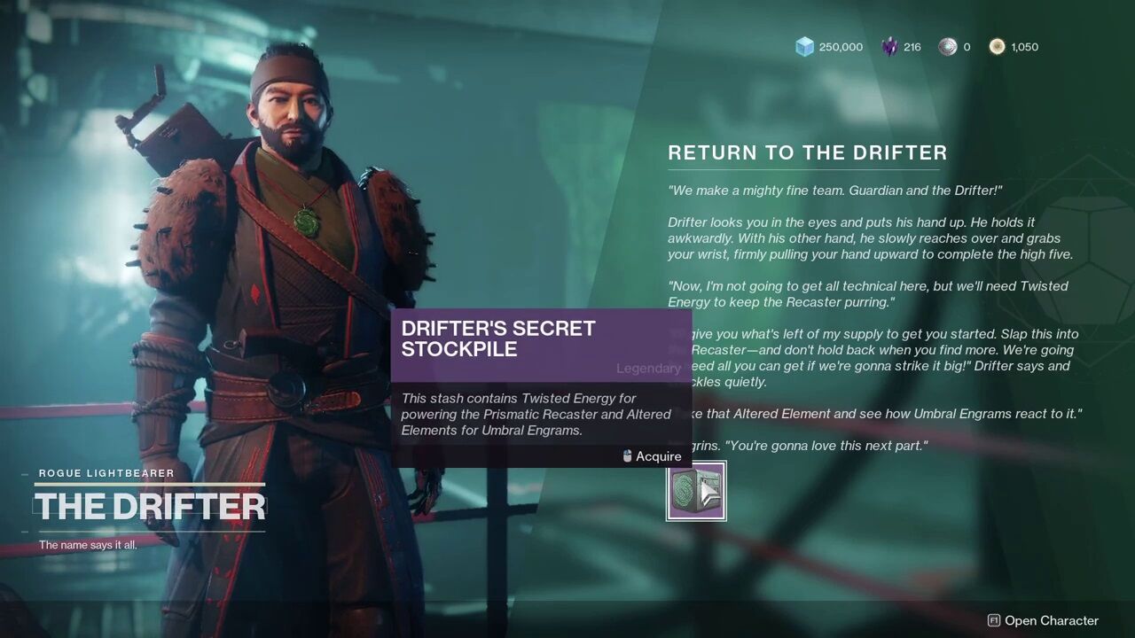 Arsenal secreto de Drifter