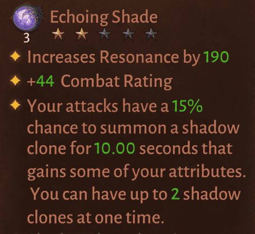 Echoing Shade Clasificado hacia arriba