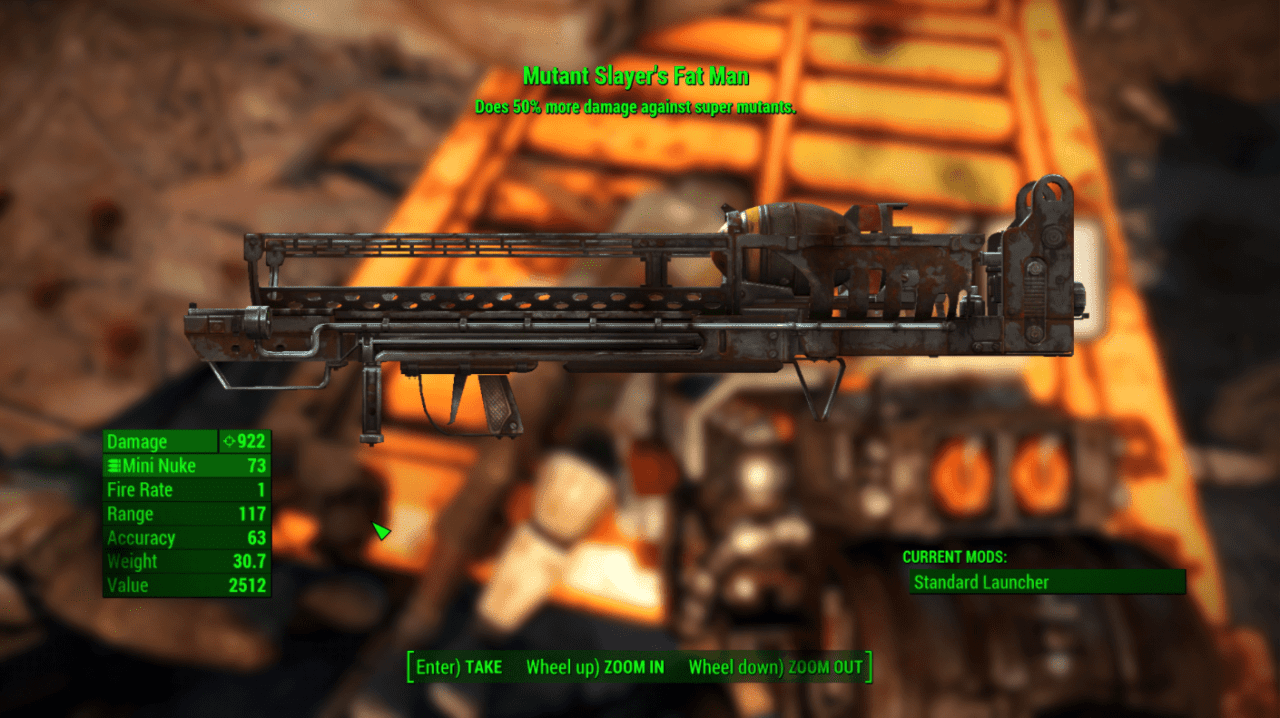 Armas pesadas Fallout 4