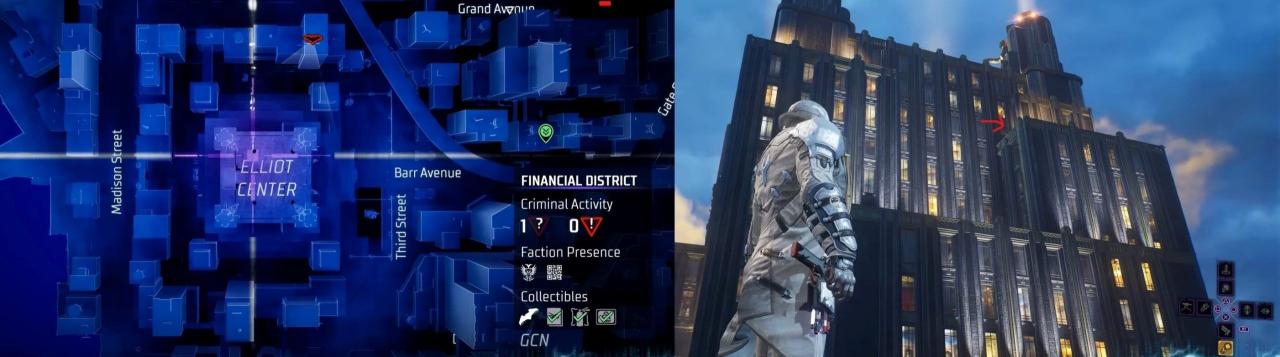 Ubicación de Batarang en el distrito financiero