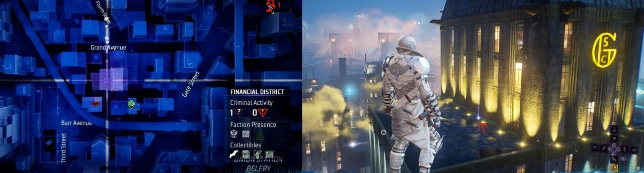 Ubicación de Batarang en el distrito financiero
