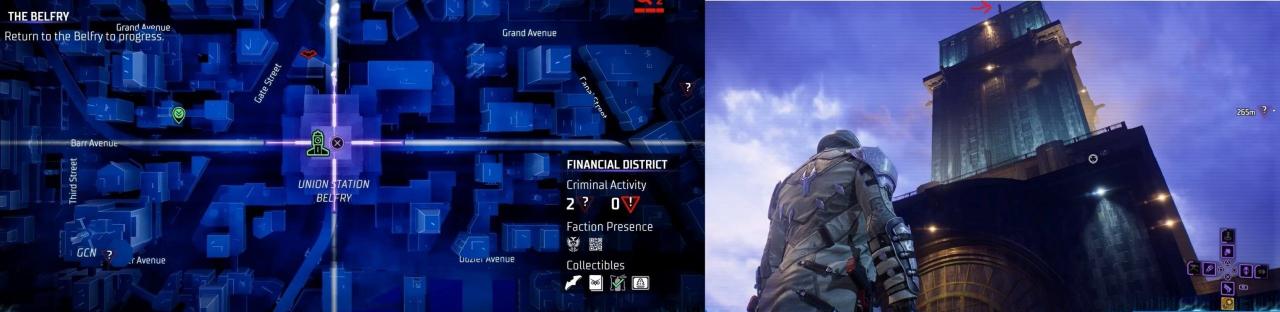 Ubicación de Batarang en el distrito financiero 