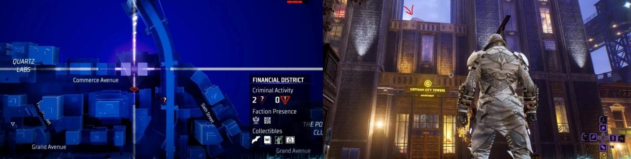 Ubicación de Batarang en el distrito financiero