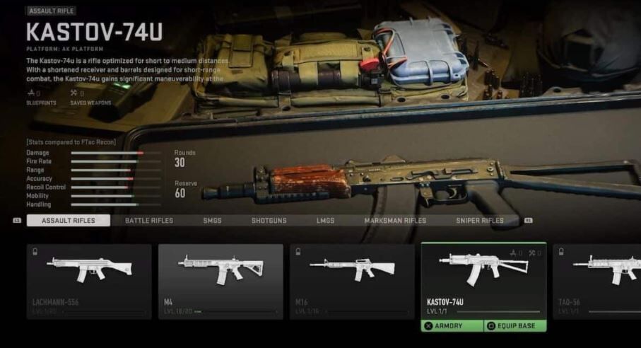Kastov 74U Warzone 2