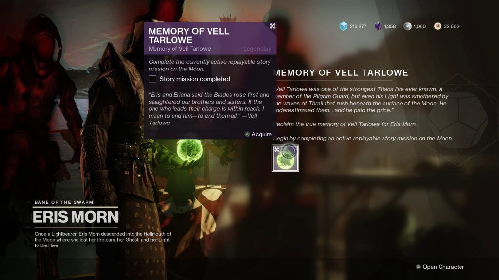 Memory Quest Destiny 2
