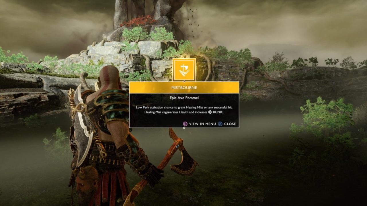 Mejor Hacha Pomo God of War