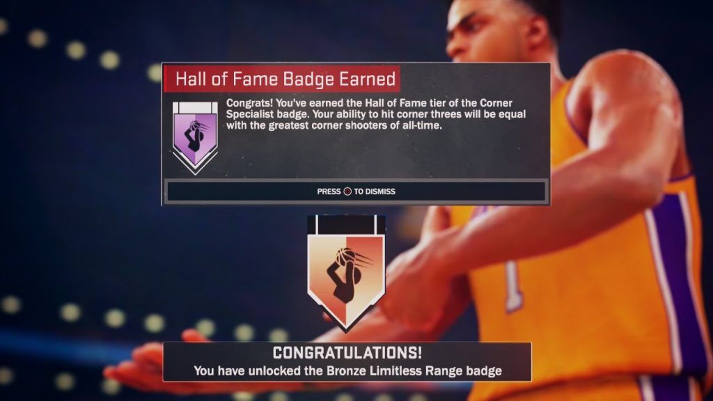 Insignia NBA 2k23 de especialista en esquinas