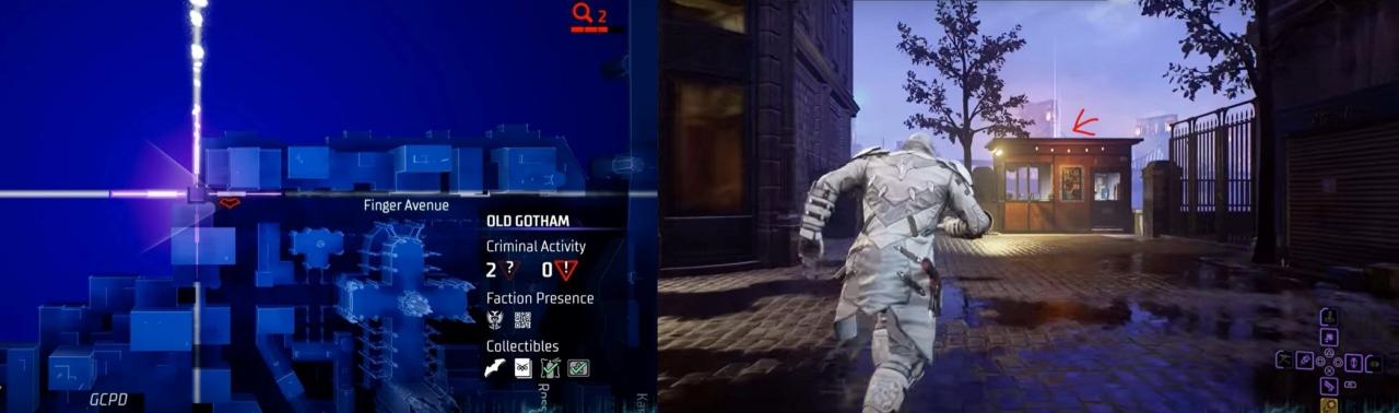 Ubicación de Batarang en Old Gotham