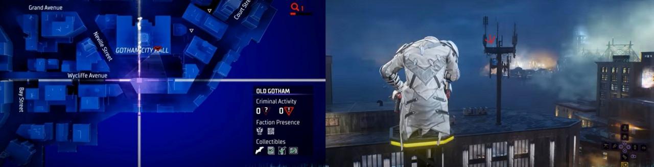 Ubicación de Batarang en Old Gotham