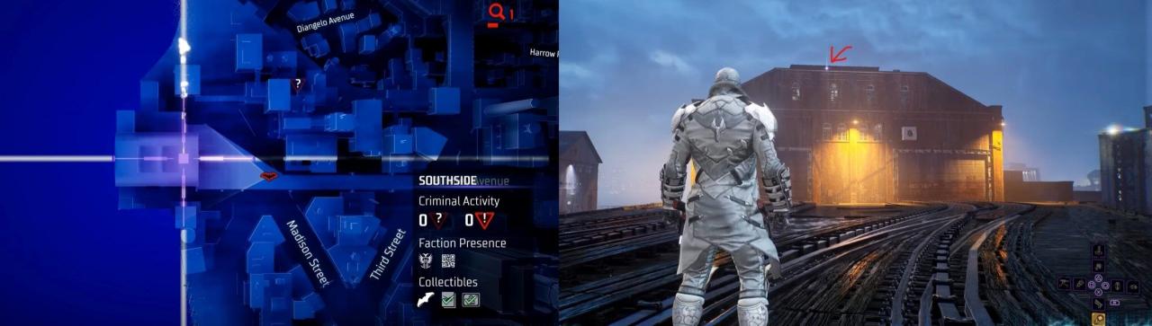 Ubicación de Batarang en Southside