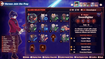 Swordfighter Class En la descripción del juego