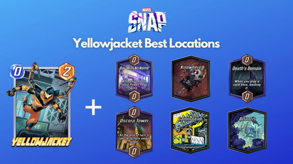 Las mejores ubicaciones para jugar Marvel Snap Yellowjacket.
