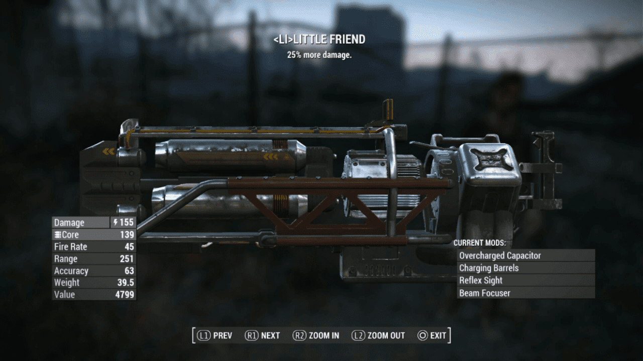 Armas pesadas Fallout 4