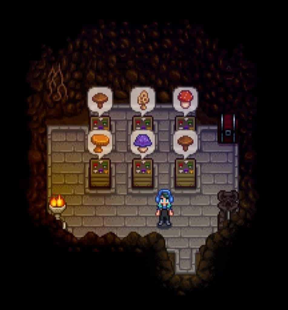 Guía de murciélagos o setas de Stardew Valley