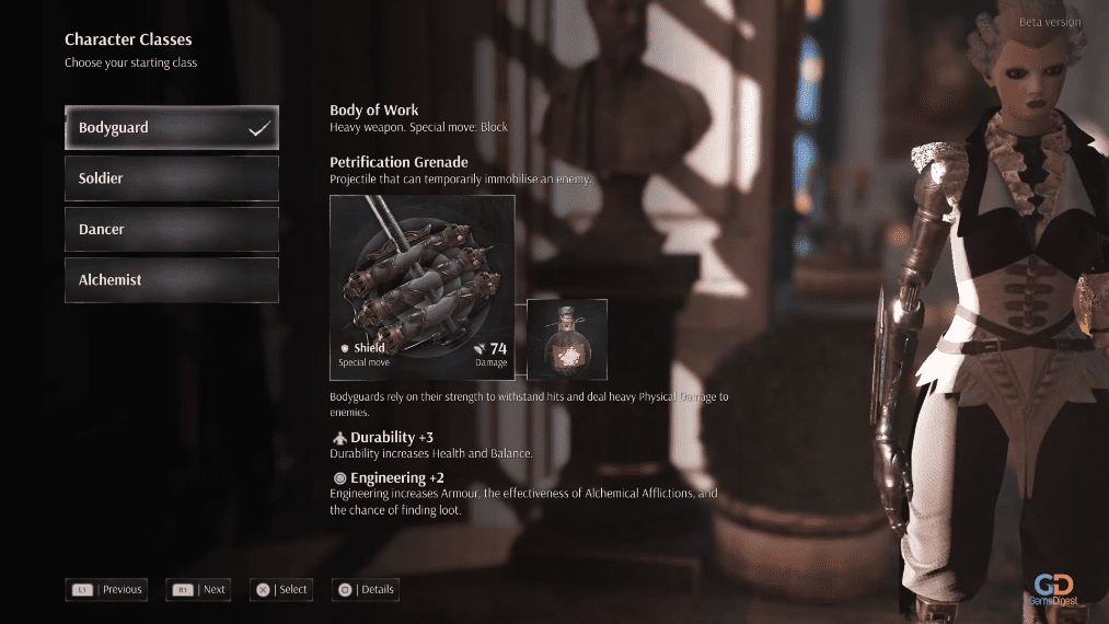 Steelrising Best Class