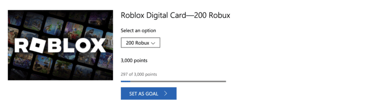 200 robux microsoft rewards